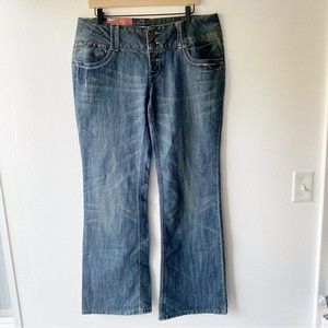 mossimo lowest rise boot cut jeans